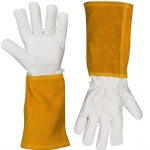 Yellow Cow Split Cuff Leather Technique Safety Work Gloves