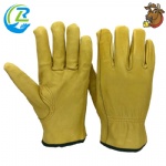 Soft Sheep Skin Form-Fitting Leather Driver Safety Hand Gloves
