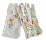 Piglet Grain Leather Keystone Thumb Garden Elastic Cuff Glove