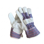 Cheap Cow Split Patch Palm Rigger Leather Gloves for Building