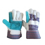 Cow Second Skin Green Palm Reinforcement Wear-Resistant Rigger Work Gloves