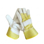 Pigskin Grain Leather Engineering Work Gloves with Wing Thumb