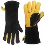Reinforcement Cowhide Split MIG Glove for BBQ Campfire